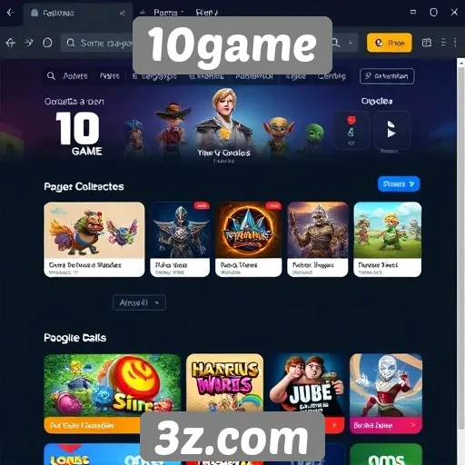 Navegação intuitiva destaca a experiência do usuário no 10game